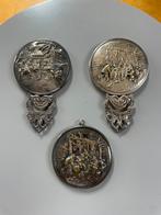 3 Vintage Hans Jensen Zakspiegels, Zilver, Denemarken, Antiek en Kunst, Antiek | Goud en Zilver, Ophalen of Verzenden, Zilver