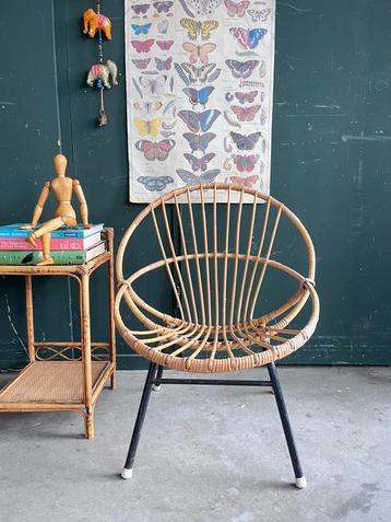 Rotan stoel rohe noordwolde vintage stoeltje rotan boho beschikbaar voor biedingen