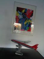 5039-200-2 : NWA Airbus A-340 63 X61 CM ( schaal 1 : 100 ), Ophalen of Verzenden, Zo goed als nieuw