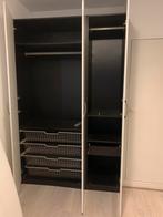 Klerenkast wit/bruin, Huis en Inrichting, Kasten | Kledingkasten, Ophalen, Zo goed als nieuw, 50 tot 75 cm