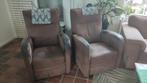 Bruine stoelen, woonkamer stoel, fauteuils, gratis afhalen, Huis en Inrichting, Fauteuils, Ophalen, Gebruikt, 75 tot 100 cm, 50 tot 75 cm
