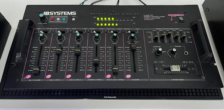 JB SYSTEMS LAM-91 mengpaneel stereo sound mixer, Muziek en Instrumenten, Mengpanelen, Zo goed als nieuw, Minder dan 5 kanalen
