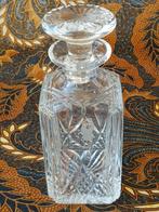 Mooie zware oude Engelse whiskykaraf met golfspeler 22,6 cm., Ophalen of Verzenden