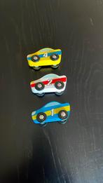 3 houten speelgoed race auto’s, Kinderen en Baby's, Speelgoed | Speelgoedvoertuigen, Ophalen of Verzenden, Zo goed als nieuw