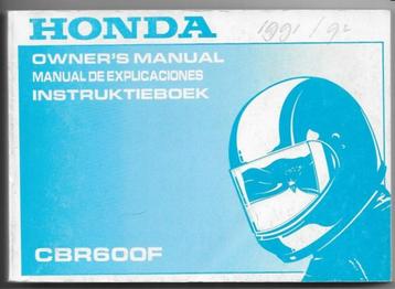 Honda CBR600 F handleiding instructieboek (7134z) beschikbaar voor biedingen