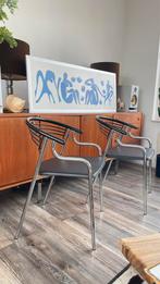 paar vintage Italiaanse stoelen, Ophalen of Verzenden, Zo goed als nieuw