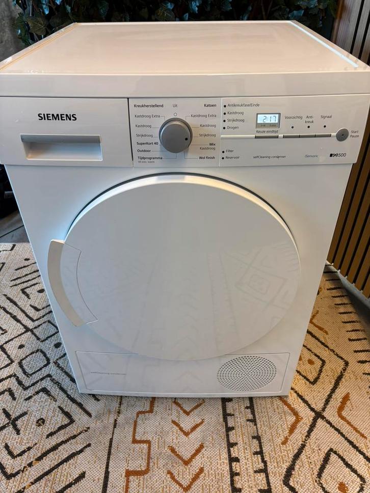Siemens iQ500 Warmtepomp droger, Witgoed en Apparatuur, Wasdrogers, Zo goed als nieuw, Overige typen, Voorlader, 6 tot 8 kg, Minder dan 85 cm