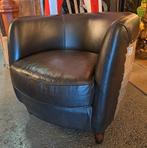 Uniek design stoel club fauteuil Aviator stijl top kwaliteit, Huis en Inrichting, Stoelen, Ophalen, Gebruikt, Zwart, Eén