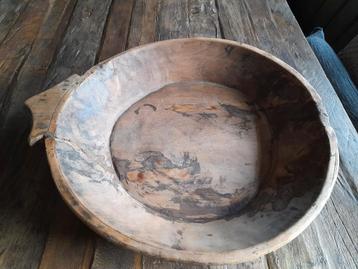 Houten Schaal - Sober & Landelijk beschikbaar voor biedingen