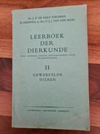 Leerboek der dierkunde II.            Gewervelde dieren., Gelezen, Alpha, J.p.de gaay fortman, HBO