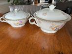 Twee Royal Epiag serveerschalen met bloemdecor, Ophalen of Verzenden