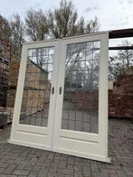 Set schuif / en-suite deuren met glas in lood 206x88cm., Antiek en Kunst, Ophalen