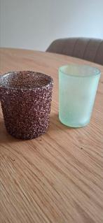 2 theelichten, Ophalen, Zo goed als nieuw, Overige materialen, Minder dan 25 cm