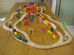 Houten treinset Brio/Eichhorn 94-delig, Kinderen en Baby's, Speelgoed | Houten speelgoed, Ophalen of Verzenden, Zo goed als nieuw