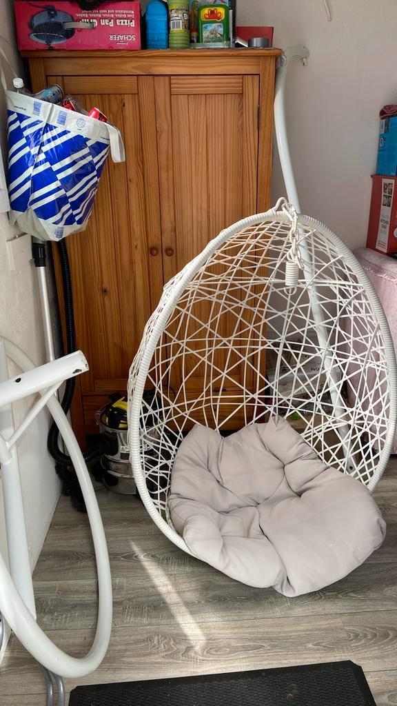Mooie schommelstoel, Tuin en Terras, Tuinstoelen, Metaal, Ophalen