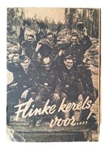 ned/duit wervings flyer in gebruikte staat, Verzamelen, Militaria | Tweede Wereldoorlog, Ophalen of Verzenden, Nederland, Boek of Tijdschrift