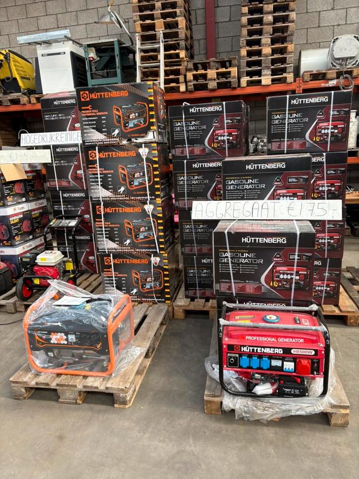OUTLET HUTTENBERG AGGREGATEN, Doe-het-zelf en Verbouw, Aggregaten, Nieuw, Ophalen