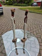 2 afrikaanse hout snijwerk beelden, Antiek en Kunst, Kunst | Beelden en Houtsnijwerken, Ophalen of Verzenden
