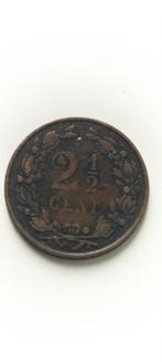 Zeldzame 2 1/2 Cent 1883 - Koning Willem III, Ophalen of Verzenden, Koning Willem III, 5 cent, Losse munt