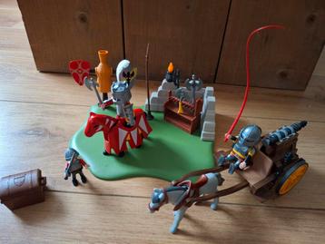 Playmobil Riddertoernooi  - Met paarden, 3 ridders en kanon. beschikbaar voor biedingen