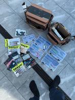 Meerdere Vishengels en gevulde tackle tassen, Watersport en Boten, Ophalen, Gebruikt, Complete set