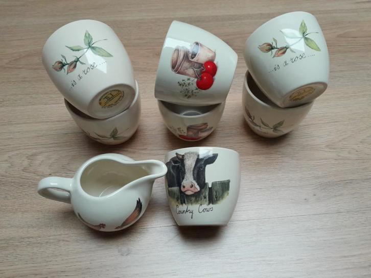 Jet ter Steege, divers serviesgoed., Huis en Inrichting, Keuken | Servies, Zo goed als nieuw, Kop(pen) en/of Schotel(s), Overige stijlen