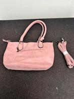 Te Koop Roze Schouder Handtas Suede Fluweel, Ophalen of Verzenden, Zo goed als nieuw, Roze, Handtas