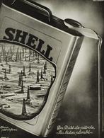 Shell - Antieke reclame advertentie (1930), Reclamebord, Zo goed als nieuw, Verzenden