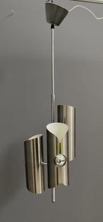60 jaren Polam Bielsko chroom hang lamp Raak Amsterdam, Gebruikt, Vintage, Ophalen of Verzenden, Glas