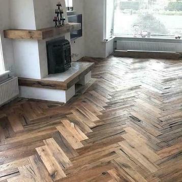 EIKEN VISGRAATVLOER VISGRAAT PARKET WOOD AND STONES! Vloeren beschikbaar voor biedingen