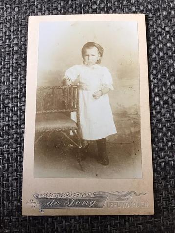 CDV, Meisje, de Jong, Leeuwarden, Carte de Visite beschikbaar voor biedingen