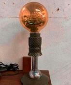 Lamp vintage oude industriële theater lampje jaren 60., Huis en Inrichting, Lampen | Tafellampen, Ophalen of Verzenden