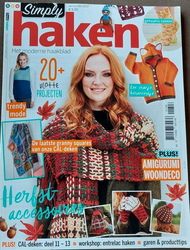 Simply haken herfst special haaktijdschrift, Hobby en Vrije tijd, Breien en Haken, Gebruikt, Haken, Patroon of Boek, Ophalen of Verzenden
