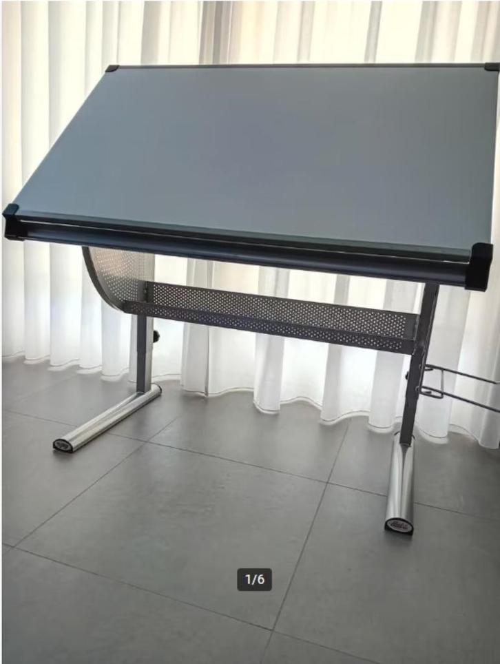Tekentafel / bureau / ontwerptafel, Huis en Inrichting, Bureaus, Gebruikt, Bureau, In hoogte verstelbaar, Ophalen