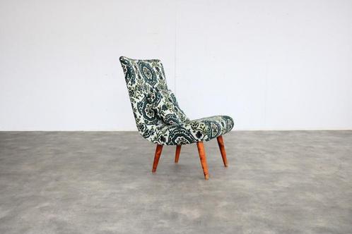 vintage fauteuil | stoel | jaren 60 | Zweeds, Huis en Inrichting, Fauteuils, Gebruikt, Hout, Stof, 50 tot 75 cm, Minder dan 75 cm