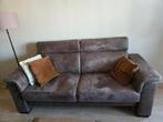Stijlvolle 3‑zitsbank microleder, kleur coffee, Ophalen, Gebruikt, 150 tot 200 cm, Driepersoons