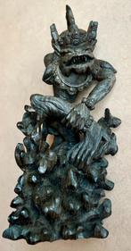 Fraai Balinees beeld van een demon, 25 cm, hout, Antiek en Kunst, Ophalen of Verzenden