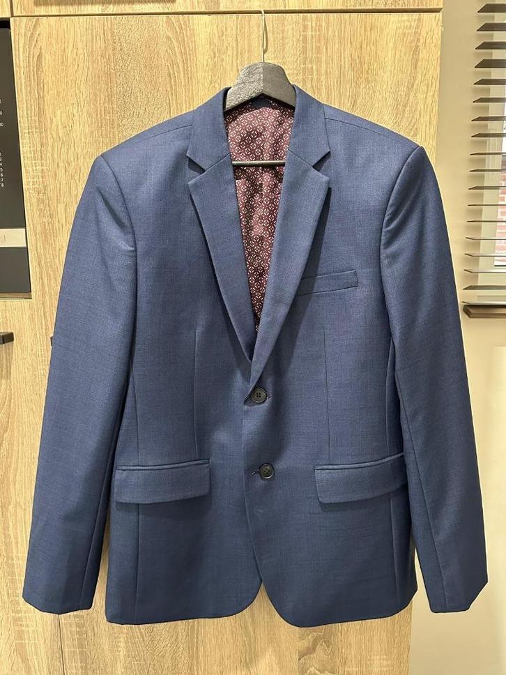 Nieuw donkerblauw maatpak handgemaakt, maat 50, Kleding | Heren, Kostuums en Colberts, Nieuw, Maat 48/50 (M), Blauw, Ophalen of Verzenden