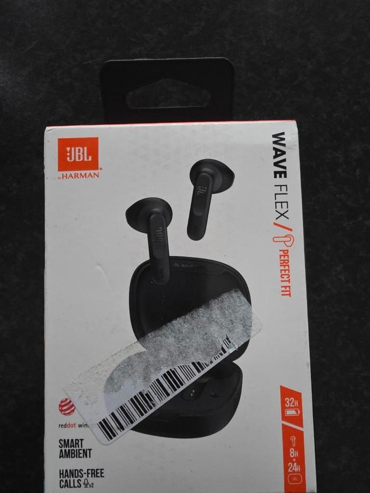 JBL Wave Flex - Nieuw in doos!, Telecommunicatie, Mobiele telefoons | Oordopjes, Nieuw, In oorschelp (earbud), Bluetooth, Ophalen of Verzenden