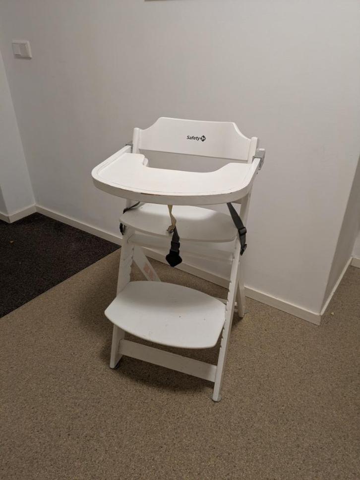 Safety 1st meegroei stoel wit, Kinderen en Baby's, Kinderstoelen, Gebruikt, Meegroeistoel, Afneembaar eetblad, Ophalen