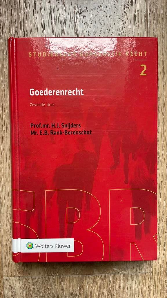 Goederenrecht, Boeken, Ophalen of Verzenden, Zo goed als nieuw