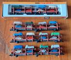 4 x Arnold 0499 autotransporter met Volkswagens, Hobby en Vrije tijd, Modeltreinen | N-Spoor, Arnold, Gelijkstroom, Wagon, Ophalen of Verzenden