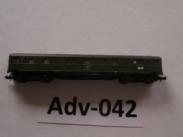 Adv-042 N Spoor Fleischmann/Roco Postwagon 8135, Hobby en Vrije tijd, Modeltreinen | N-Spoor, Zo goed als nieuw, Wagon, Gelijkstroom