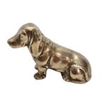 Vintage messing basset hond, Ophalen of Verzenden, Gebruikt, Dier