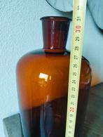 Vintage GROTE Apothekerspot Bruin Glas, Antiek en Kunst, Ophalen of Verzenden