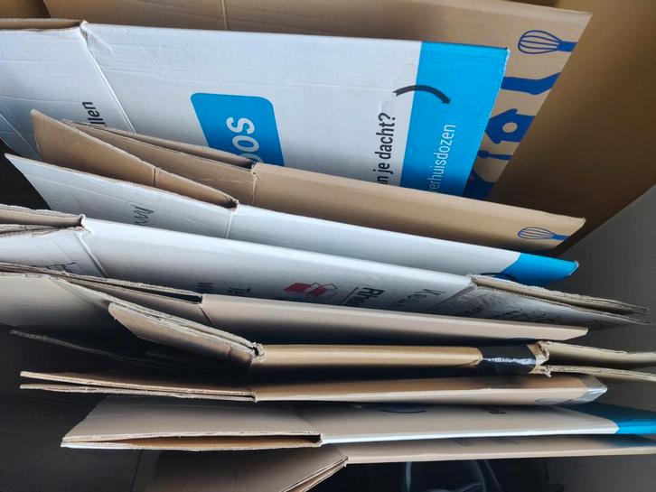 10 Verhuisdozen, incl. boekendoos, Doe-het-zelf en Verbouw, Kratten en Dozen, Ophalen