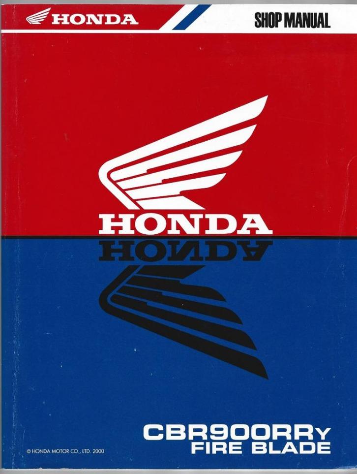 Honda CBR900 RR y Fire Blade shop manual (3707z), Motoren, Handleidingen en Instructieboekjes, Honda, Ophalen of Verzenden