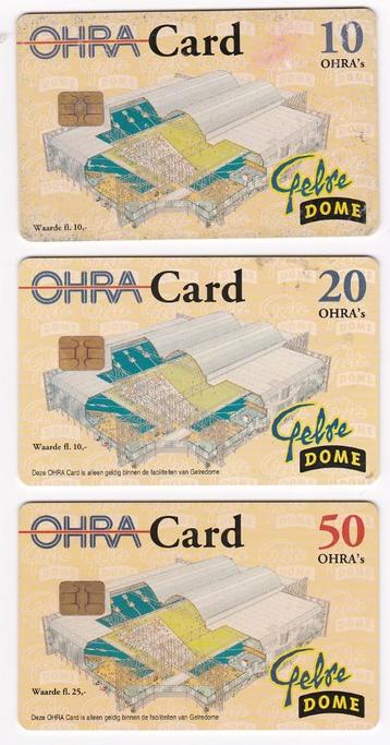 Vitesse-Arnhem GelreDome set van 3 OHRA Cards 10-20 en 50€- beschikbaar voor biedingen