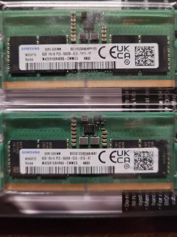 Samsung DDR5 SODIMM 16GB Kit (2x 8GB) 5600MHz beschikbaar voor biedingen