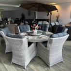 Ronde wicker tuinset – Incl. 6 stoelen – TWV: €2.399,-, Verzenden, ., Zo goed als nieuw, .